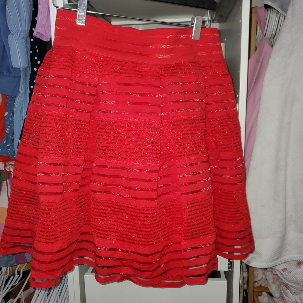 Torrid Vibrant Red A-Line Skirt - Picture 4 of 5
